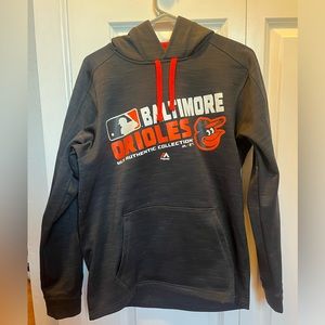 MLB Majestic Authentic Balitmore Orioles Hoodie- Small